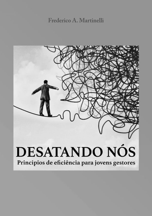 Capa do livro Desatando Nós — Princípios de eficiência para jovens gestores, de Frederico A. Martinelli